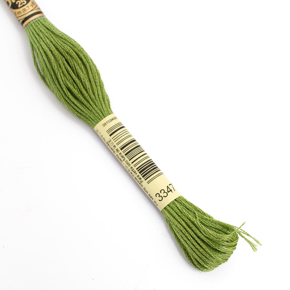 DMC, Embroidery Floss, 6 Strand, Medium Yellow Green